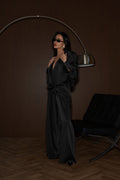 Noir Satin Pants