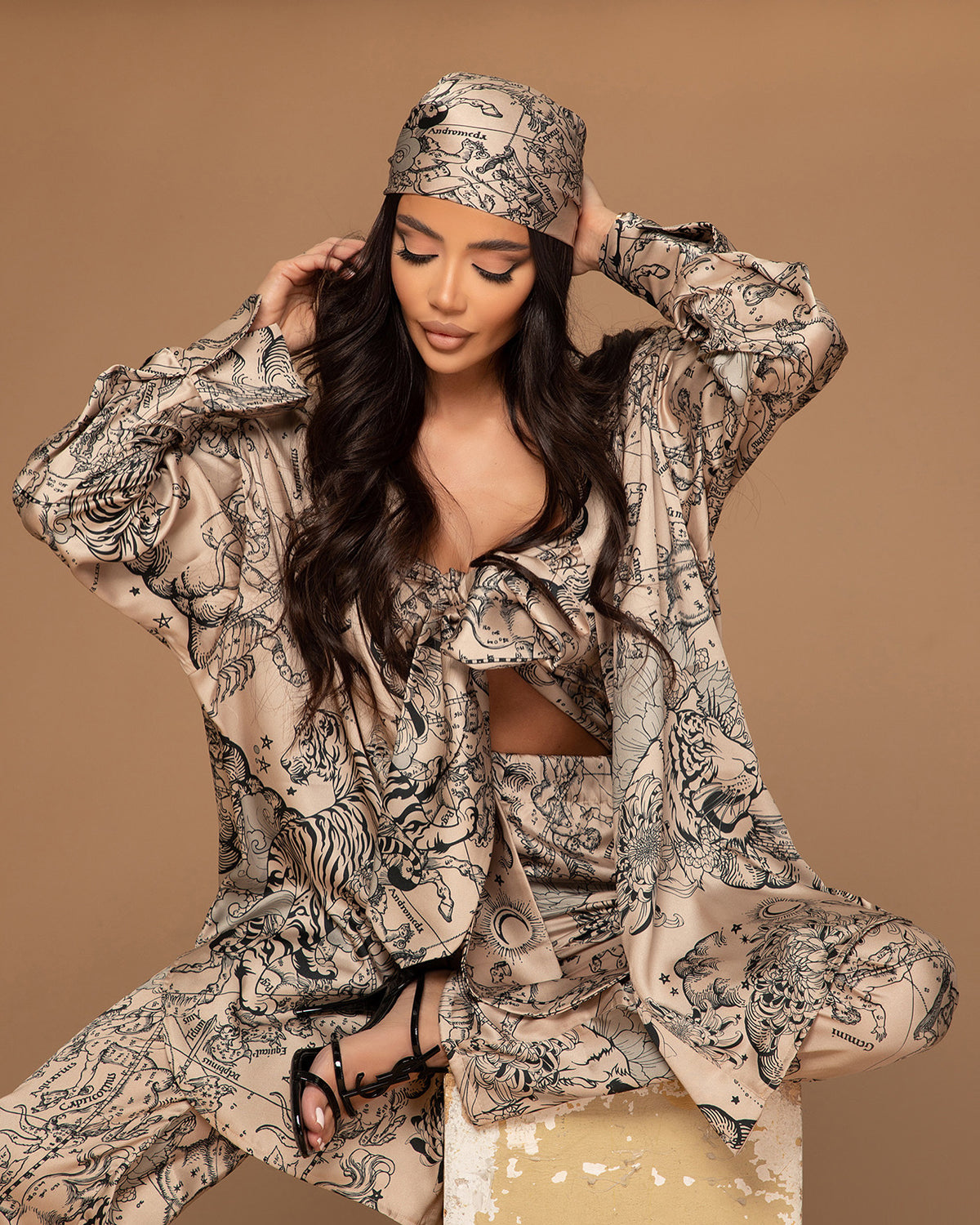 ZODIAC SILK KIMONO