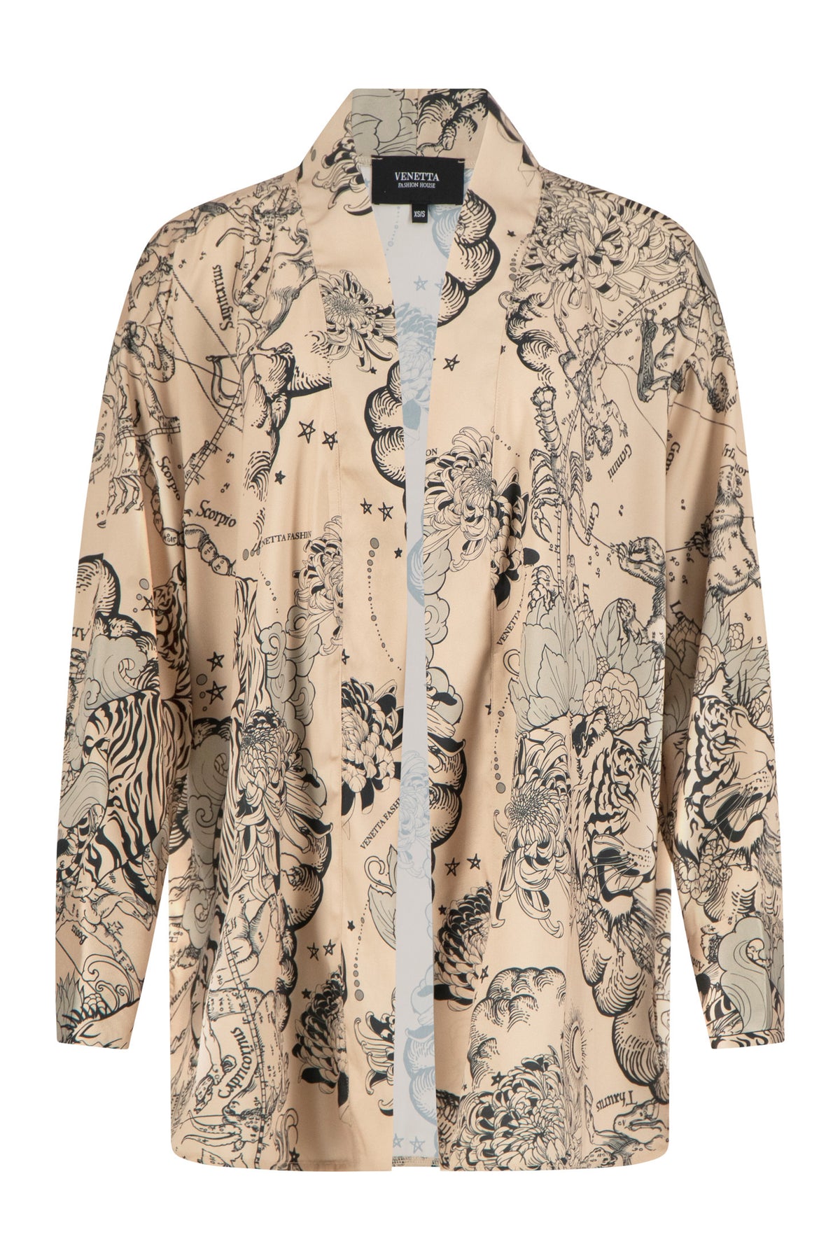 ZODIAC SILK KIMONO