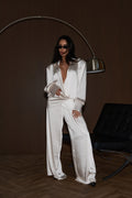Ivory Satin Shirt