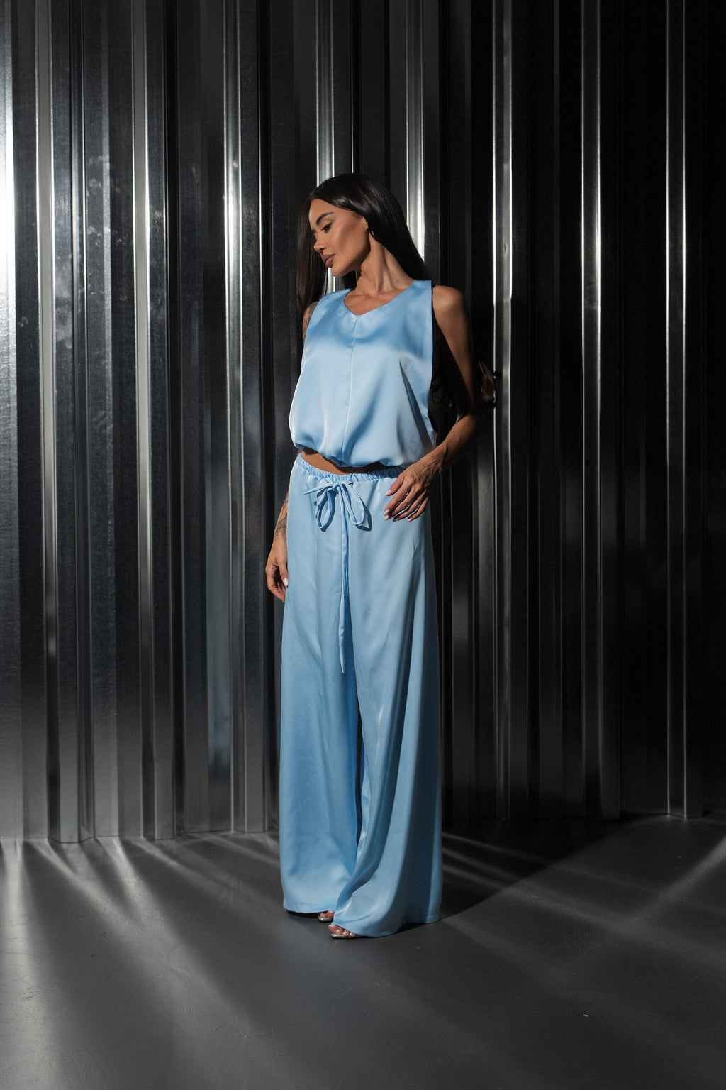 Celeste Satin Set